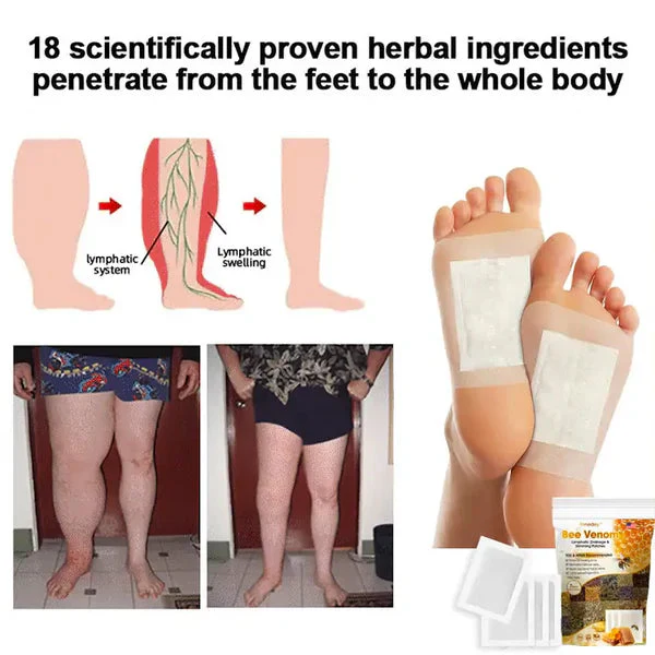 Bee Venom Lymphatic Drainage & Slimming Foot Patches (Set of 10 Patches) - Image 4