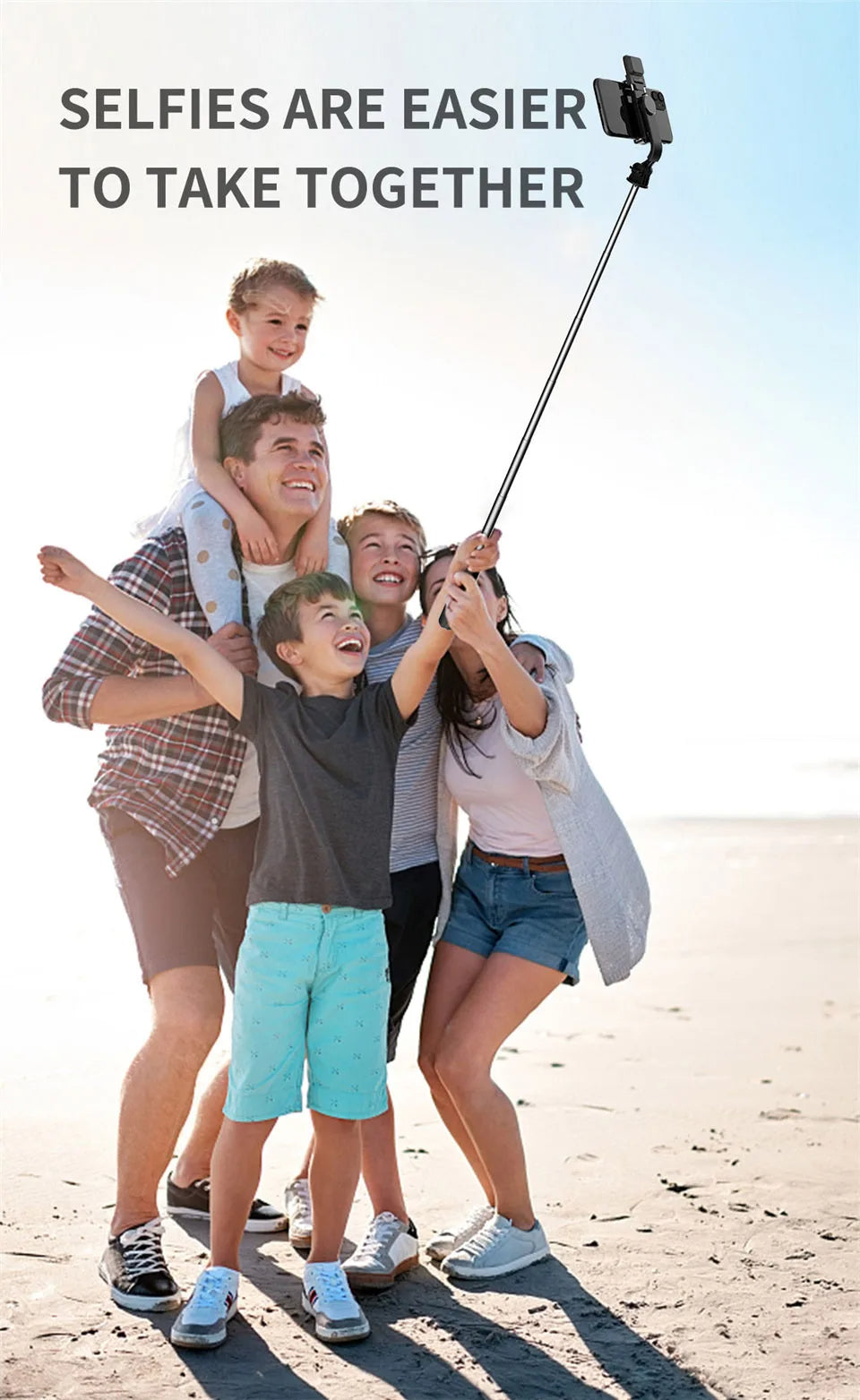 4 in 1 Tripod Selfie Stick With Remote Control - Image 6